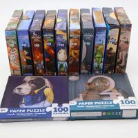 Rompecabezas De Papel 100 Piezas Con Dibujos De Animales De Peluche Juguete Educativo Para Desestresamiento Regalo Para Niños Y Adultos - details 6