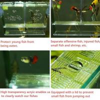 Acuario Multifuncional Para Peces Caja De Cría Y Aislamiento De Acrílico Transparente Tanque De Peces Para Guppys Incubador De Hatching - details 5