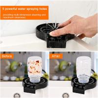 Lavadora Automática De Taza De Vidrio Para Barra Cocina Té Con Grifo De Alta Presión Herramienta De Limpieza Accesorios De Fregadero Ecológico Plástico - details 0