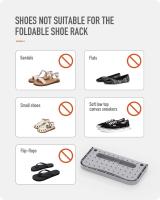 Zapatero plegable para montaje en Par, paquete de 4, estante - details 3