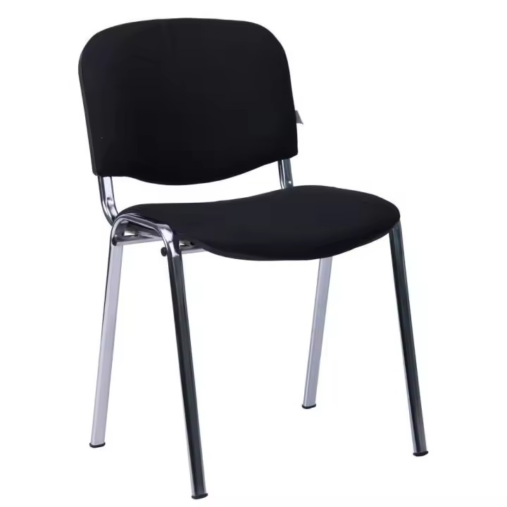 Silla NIZA NEW AM, chasis cromado, tejido A1, color negro*. - 1