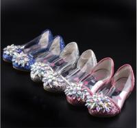 Zapatos De Princesa De Cristal Y Diamante Para Niñas Zapatos Altos De Moda Estilo Cenicienta Cuero PU Decoración De Lazo Tacón Cuadrado Ajuste True to Size - details 2