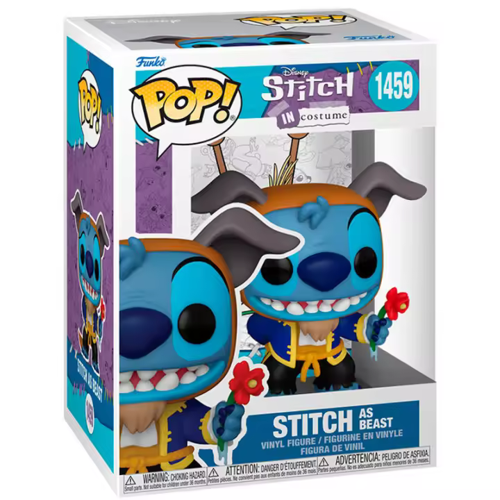 Figura POP Disney Stitch as BeastFigura  Coleccionable - Idea de Regalo- Mercancia Oficial - Juguetes para Niños y Adultos - Movies Fans - Muñeco para Coleccionistas y Exposición - 1