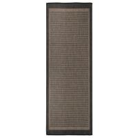vidaXL Alfombra de exterior de tejido plano gris taupe 80x250 cm en color Taupé/Estampado de hojas/Marrón y azul y más - details 4
