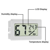 Mini Higrómetro Digital Con Pantalla LCD Medidor De Temperatura Y Humedad Interior Y Exterior Monitor De Temperatura Y Humedad En Grados Fahrenheit Y Celsius - details 4