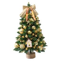 Árbol De Navidad De Escritorio Realista 45cm Adorno De Festividades Para Hogar Oficina Dormitorio Barra Decoración De Navidad Artificiales - details 6