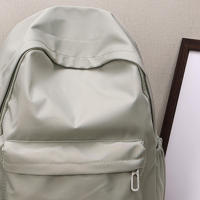 Mochila Escolar Para Mujer Impermeable De Gran Capacidad Con Cierre De Cremallera Suave Color Sólido Casual Para Niñas Adolescentes Estudiante Suministro - details 16