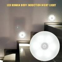 Lámpara Nocturna LED Con Sensor De Movimiento Recargable USB Base Magnética Para Cocina Dormitorio Iluminación De Pared Escaleras - details 1