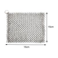 Limpia Maille De Acero Inoxidable 316 Para Sartenes De Cerámica Y Barbacoas Fácil De Limpia Anillos Pequeños Resistentes a Las Manchas Para Limpieza De Cocinas - details 5
