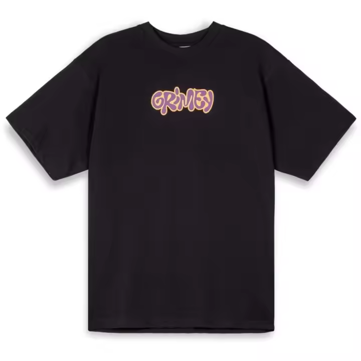 Camiseta de Manga Corta Grimey Oversized para hombre en color negro - 1