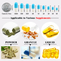 1000pcs Cápsulas Vegetales De Tamaño 00# 0# 1# Para Cuidado De La Salud Vitamina Pill Caso De Píldoras Vegetariano Kosher Halal - details 4