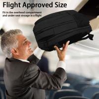 Mochara de viaje Grande, mochipa impermeable aprobado para Vuelos, mochara duradera Para campus, se Adapta a una computadora portátil de 17 pulgadas con Puerto de carga USB, unisex - details 3