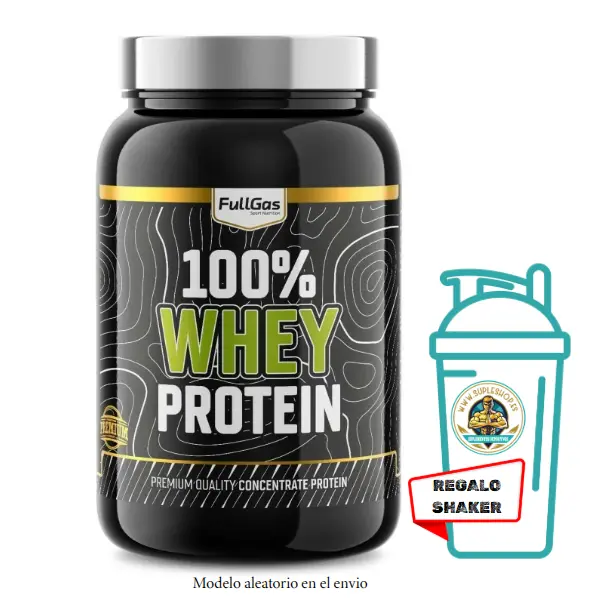 FULLGAS - 100% WHEY - varios sabores - 1.8kg Concentrado de proteína de suero con materia prima Lacprodan® SP-8011 (Arla Foods). Alto contenido en proteínas, fácil disolución, sin azúcar añadido, sin gluten, 100% vegetariano y sin amino spiking. - 1