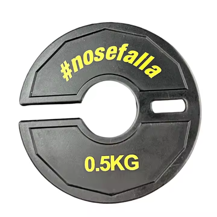 Disco fraccionado de 0,5 kg #nosefalla para mancuernas y Home Gym - Resistencia y Durabilidad - Negro - 1