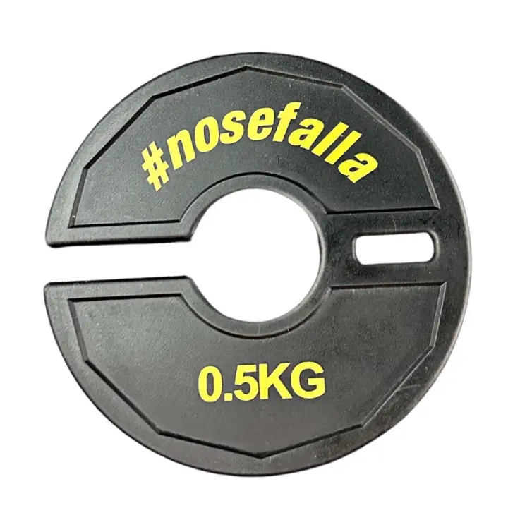 Disco fraccionado de 0,5 kg #nosefalla para mancuernas y Home Gym - Resistencia y Durabilidad - Negro - 1