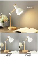 Lámpara De Mesa De Madera Creativa LED E27 Luz De Escritorio Protección Ocular Para Lectura Y Dormitorio Iluminación De Pared - details 6