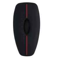 Banner - Funda silicona mando llave del coche 3 botones compatible con Ford Negro-Rojo