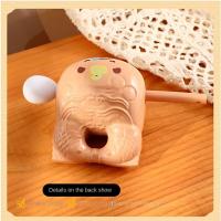 Juguete De Alivio De Estrés Creativo Capybara De Madera Muñeco Divertido Ornamento De Escritorio Para Decoración Del Hogar Instrumento De Percusión - details 2
