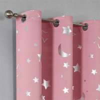 Cortina De Living Y Dormitorio Con Patrón De Luna Plateada Alta Precisión Blackout 1 Panel Decorativa Y a Prueba De Luz 100% Poliéster - details 13