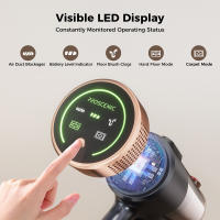 Escoba eléctrica Proscenic P11 40kPa sin cable, aspiradora de mano para coche y hogar, seco y húmedo, aspira y friega, tanque 650 ml, pantalla táctil, ideal para alfombras, cortinas, felpudos y pelo de mascotas - details 4