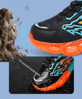 Zapatos De Niños Casuales Para Hombres Zapatillas Confortables Plataforma Deportivas Para Escuela Y Baloncesto Material Superior De Cuero PU - details 2