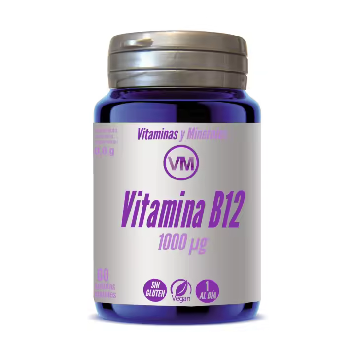 Vitamina B12 (1000ug) 60 cápsulas vegetales de 1000?g  Ynsadiet - 1
