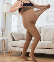 Pantimedias De Veludo Para Mujer Talla Grande 120D Cálido Otoño Invierno Ajustadas Cintura Alta Estirables 80D Medias Tiras - details 8