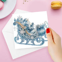 Tarjetas De Cumpleaños Hechas a Mano Con Diamantes 5D Rhinestone Arte De Artesanía Para Festival Y Navidad Pack De 12-4 Pcs - details 9
