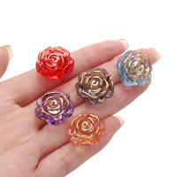 Lote De 10 Piezas De Cuentas En Forma De Flores 19mm Espaciadores Sueltos Para Fabricación De Joyas Pulseras Y Collares Accesorios De Manualidades - details 2
