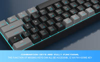 Teclado Mecánico De Juego MageGee MK-Star61 60% Con Retroiluminación Azul Marino 61 Teclas Compacto Portátil Para Gamer - details 1