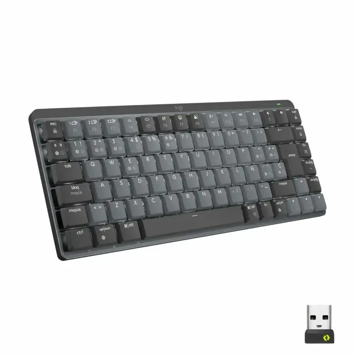 Logitech Mx Mechanical Mini Wireless Iluminado Teclado Mecánico Bluetooth Qwerty Us International Negro Gris - 1