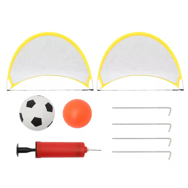 Juego De Fútbol Portátil Y Plegable Para Niños Red De Fútbol Exterior Entrenamiento De Puerta De Juguete Para Interior Y Exterior - 1