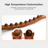 Masajeador De Madera De Abeto Universal Para Masaje Espalda Y Tratamiento De Puntos Terapéuticos Herramienta De Relajación Guasha Massajeador Abdominal - details 11