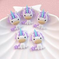 10Pcs Cabochones De Resina Planos Con Serie De Unicornio Cartoon Lindo Para Manualidades Y Decoración De Joyería DIY - details 3