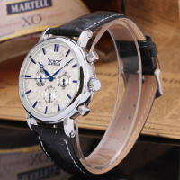 Reloj Mecánico Automático JARAGAR 348 Para Hombre Con Correa De Cuero Lujo Resistente Al Agua Casual Business Reloj Hombre - details 19