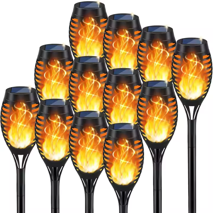 12 Luces Solares para Exterior, Luces de Jardín with Energía Solar a prueba de Agua, Luces Solares para Exterior para patio. - 1