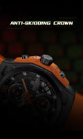 Reloj De Pulsera Deportivo NAVIFORCE Para Hombre Con Correa De Silicona Resistente Al Agua Cronógrafo Calendario Y Manos Luminosas Movimiento De Cuarzo De Alta Calidad - details 11