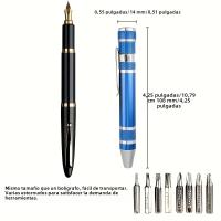 Juego De Destornilladores Multifuncional 8-en-1 De Aleación De Aluminio Con Driver De Cruz Y Plana De Precisión Kit De Reparación Portátil Y Duradero - details 4