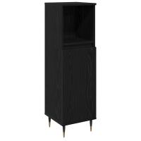 Cabinet de Baño vidaXL Negro Roble 30x30x100 cm Madera Ingenierizada - details 1