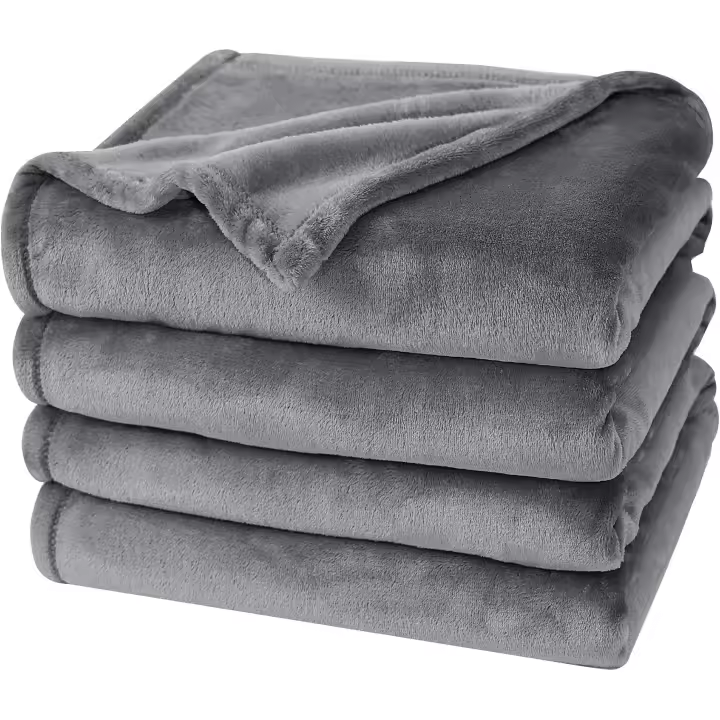 Manta de vellón ultra suave de tamaño doble de 127 x 152 cm, sin pelusa, de lujo, acogedora y ligera de franela de 280 g/m² - 1