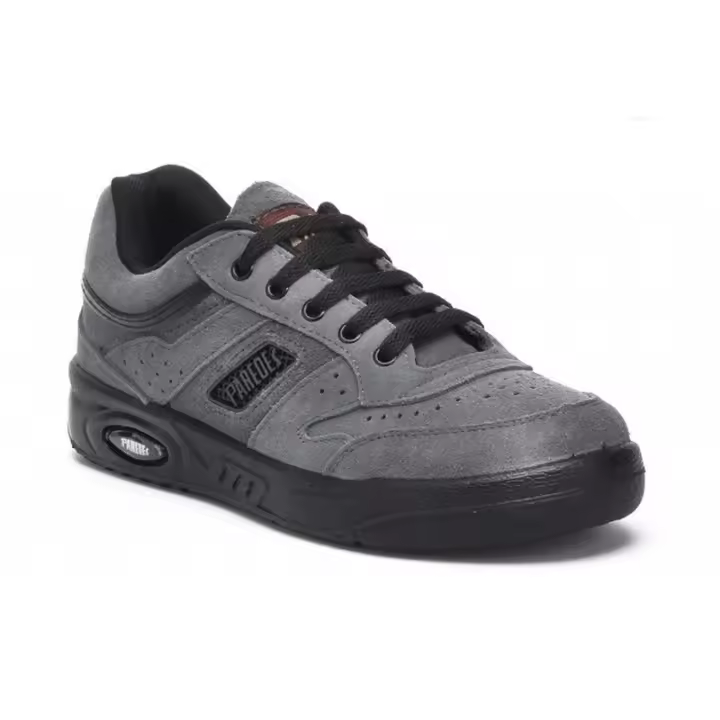 Paredes Ecologico Deportivo Hombre Piel Serraje  Referencia: DP-103 Marrón y Gris PAREDES Deportivo clasico en piel de serraje marrón y Gris, con la suela de pulieretano maciza  de 2-3 cm aprox. para ir mas cómodo, ya que el pie reparte el p - 1