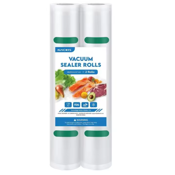 ALACRIS Bolsas al Vacío Alimentos 28 x 500 cm Bolsas Profesional, Bolsa Gofrada para Envasadora, BPA Free, para Sous Vide Cocina, Conservación de Alimentos - 1