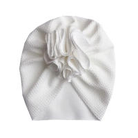 Turbante Para Bebé Niña Bonnet De Cabeza Suave Con Flor Lindo Sombrero Ajustable Para Niños Recién Nacidos Foto Hat Polyester - details 6