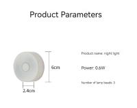 Lámpara De Noche LED Pequeña Con Pilas Y 3 Modos Protección Para Ojos Para Armario Cocina Armario Escalera Luz De Armario - details 13