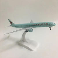Modelo De Avión Boeing 777 Air Canada De 20CM En Aleación Para Juguete Con Ruedas Replicado De Avión Coleccionable Para Niños Regalo - details 4