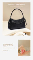 Bolso De Hombro Para Mujer Zency De Cuero Genuino Suave Negro Caqui Beige Gran Capacidad Con Dos Correas Bolso Crossbody - details 2
