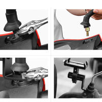 Soporte De Teléfono Móvil Para Motocicleta MOJOYCE Aluminio Montaje De Espejo Retrovisor Seguridad Fija Rápida Para Manillar - details 5