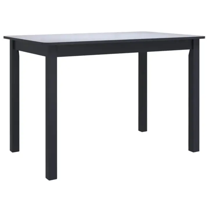 Mesa de comedor Noia rectangular madera de caucho 75x114x71 cm - 1