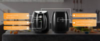 AIGOSTAR Freidora de Aire sin Aceite - 3.5L, Cesta Antiadherente Extraíble, Temporizador, 1500W. - details 0