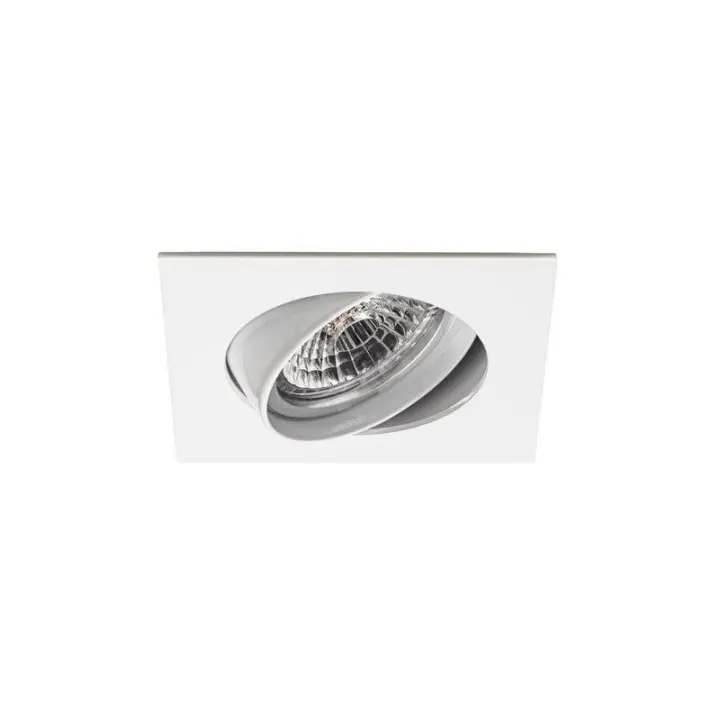 HUANGJISOO Luminaria Empotrable 604 Zamak Basculante 12V 50W Blanco JISO 604D-00 - 1